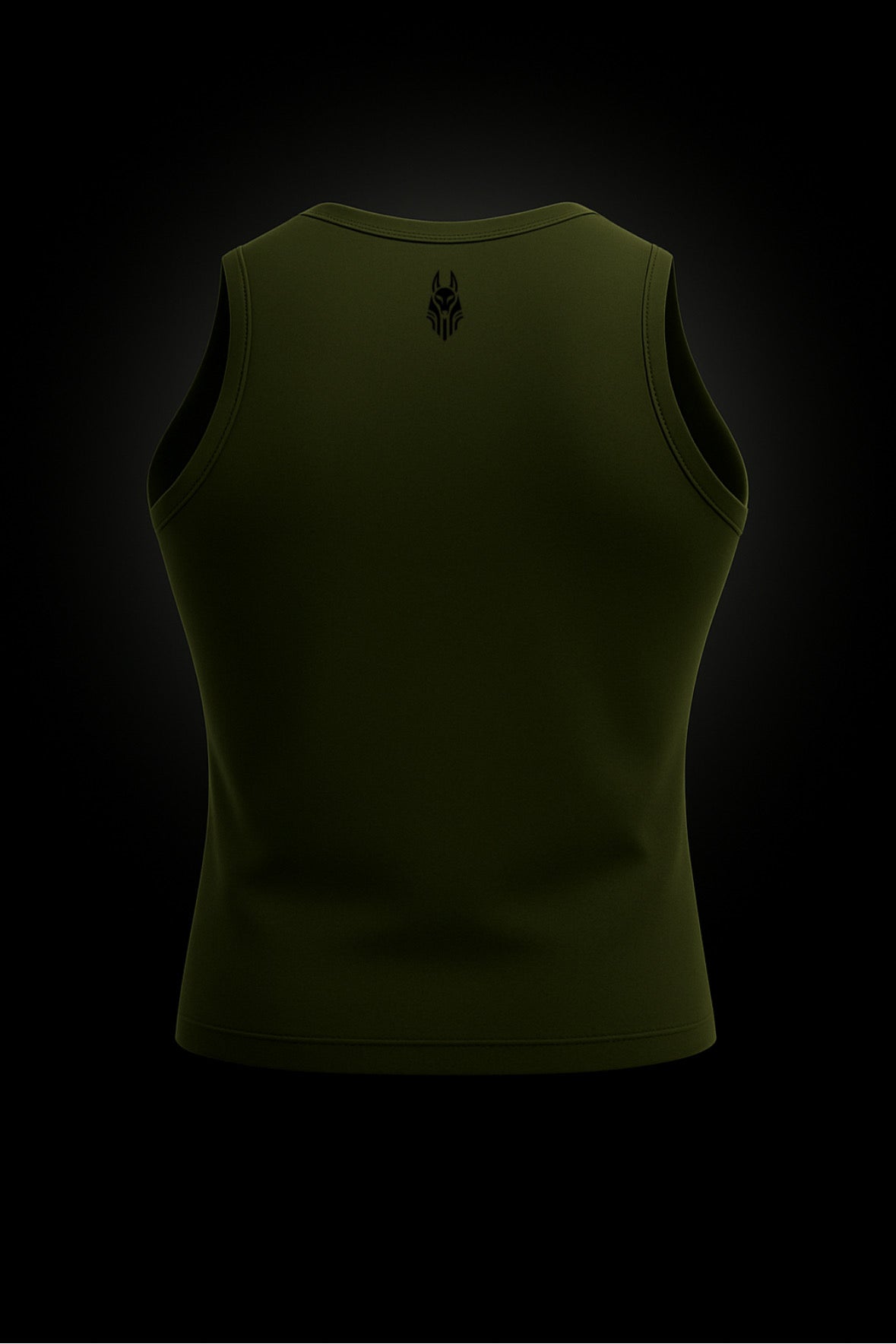 SLEEVELESS OLIVE GREEN ANUBIX COMPRESSION
