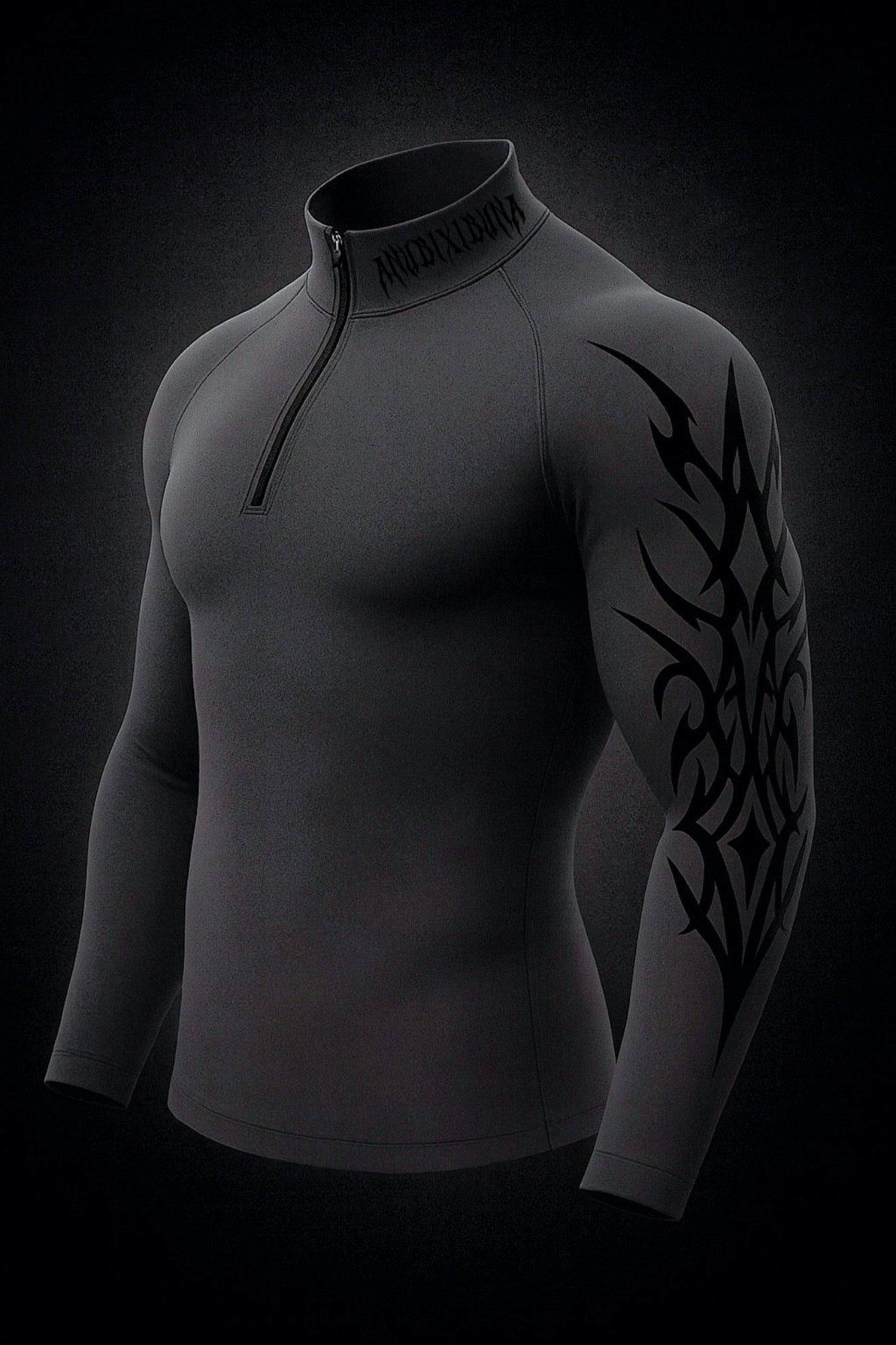 FROST Half Zip Up Long Sleeve Compression