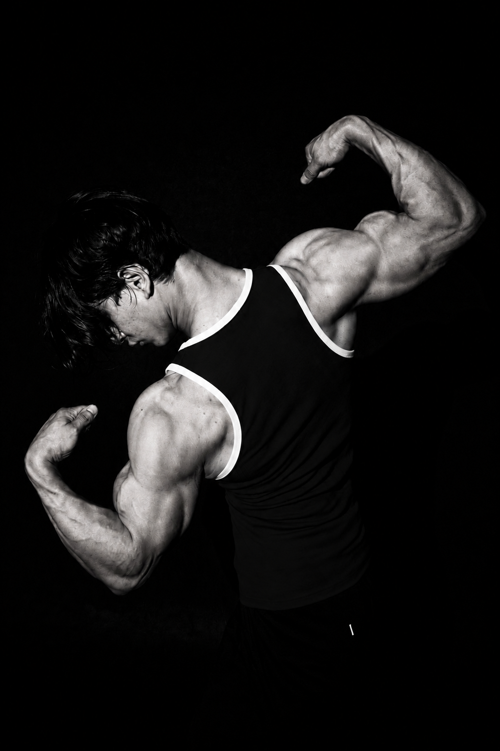 ADVANCED BLACK RINGER TANK TOP