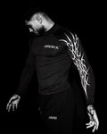 NIGHTMARE Half Zip Up Long Sleeve Compression
