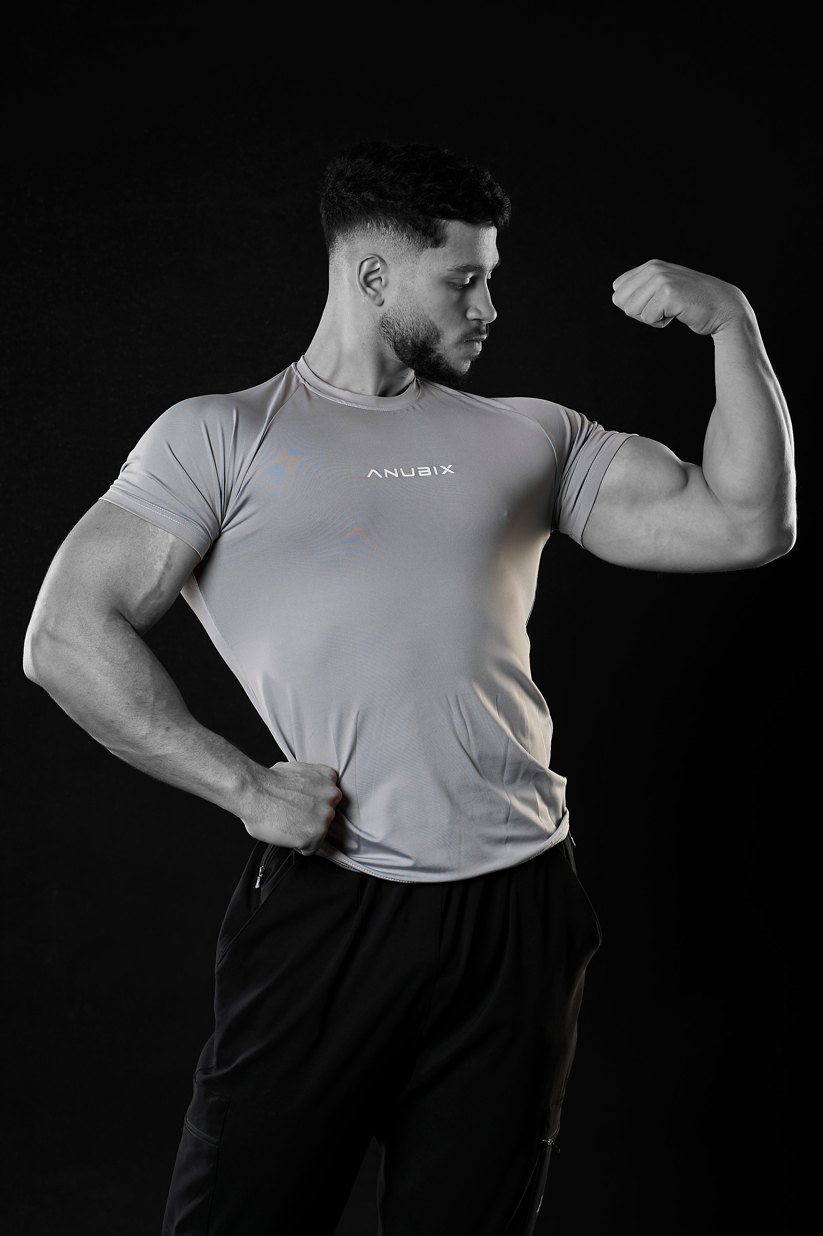 SILVER BASIC SHORT SLEEVE COMPRESSION
