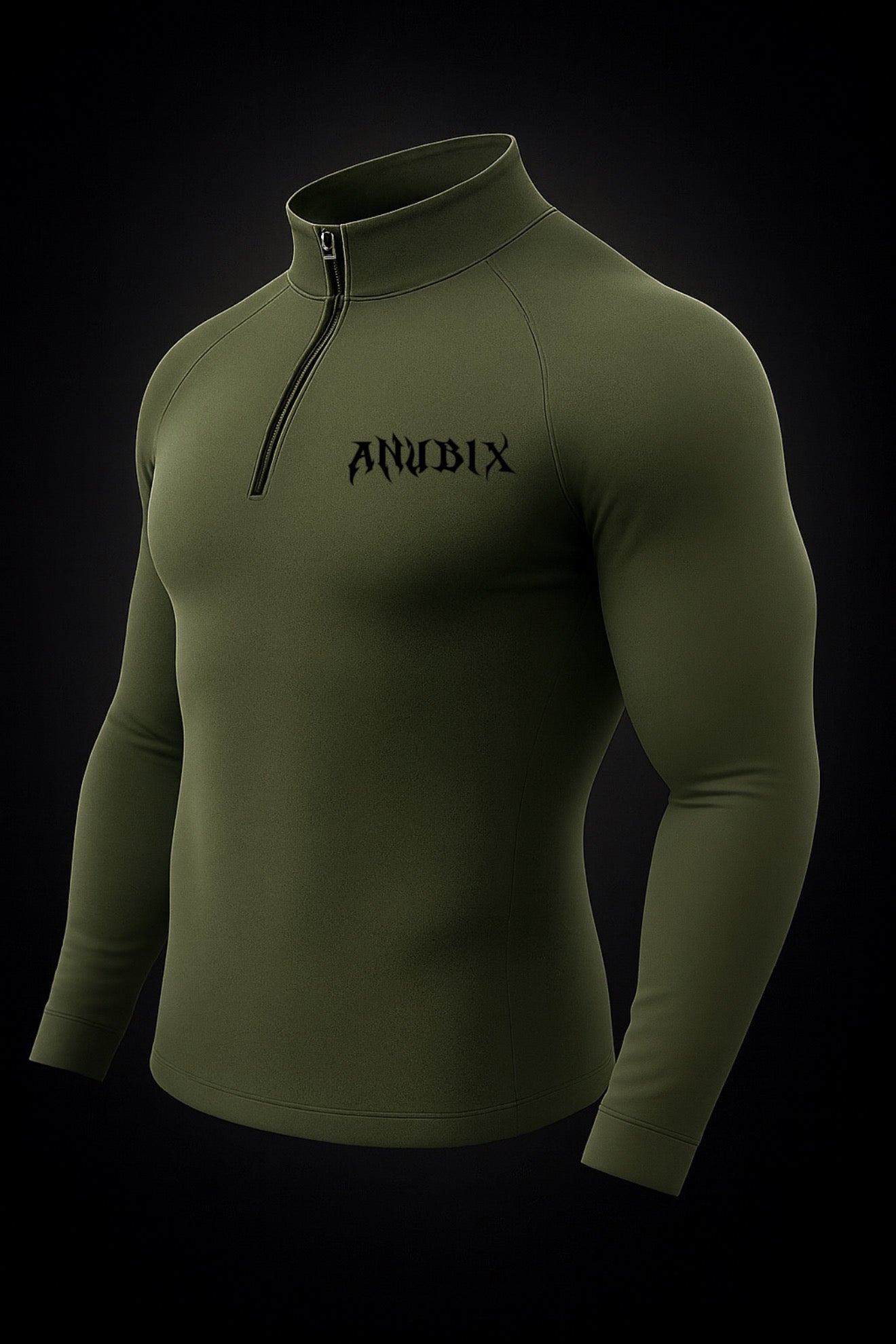 BASIC HALF ZIP UP LONG SLEEVE COMPRESSION