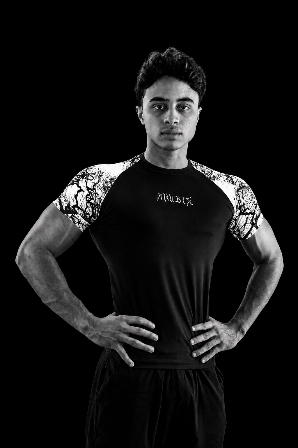 WHITE VEINS Compression Shirt