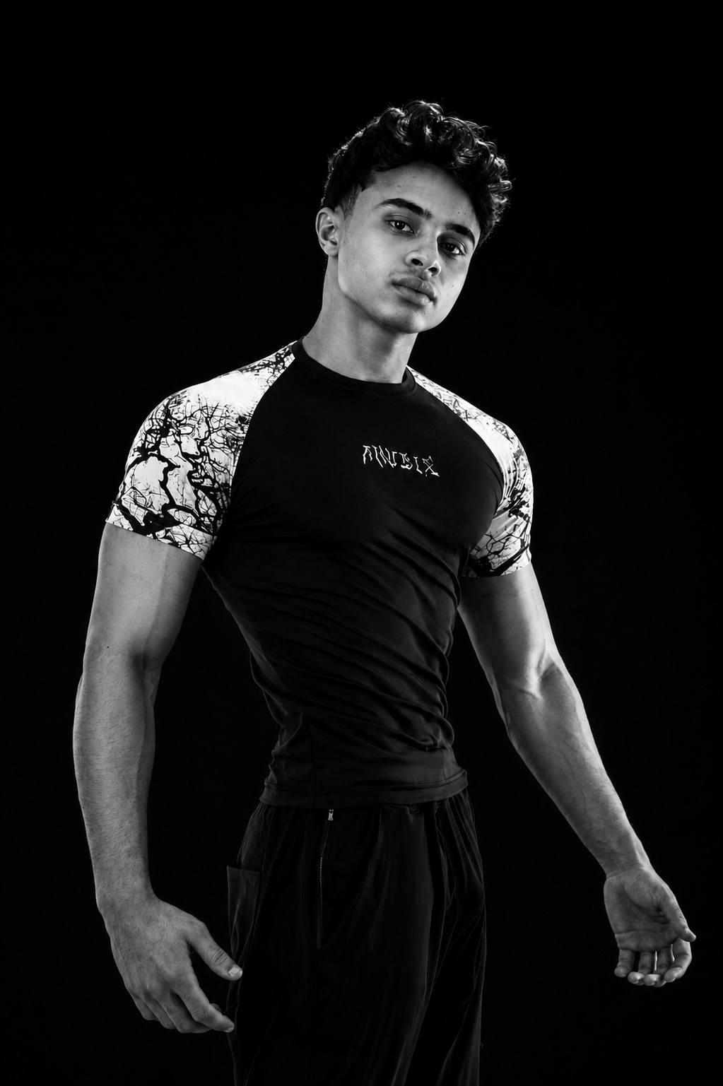 WHITE VEINS Compression Shirt