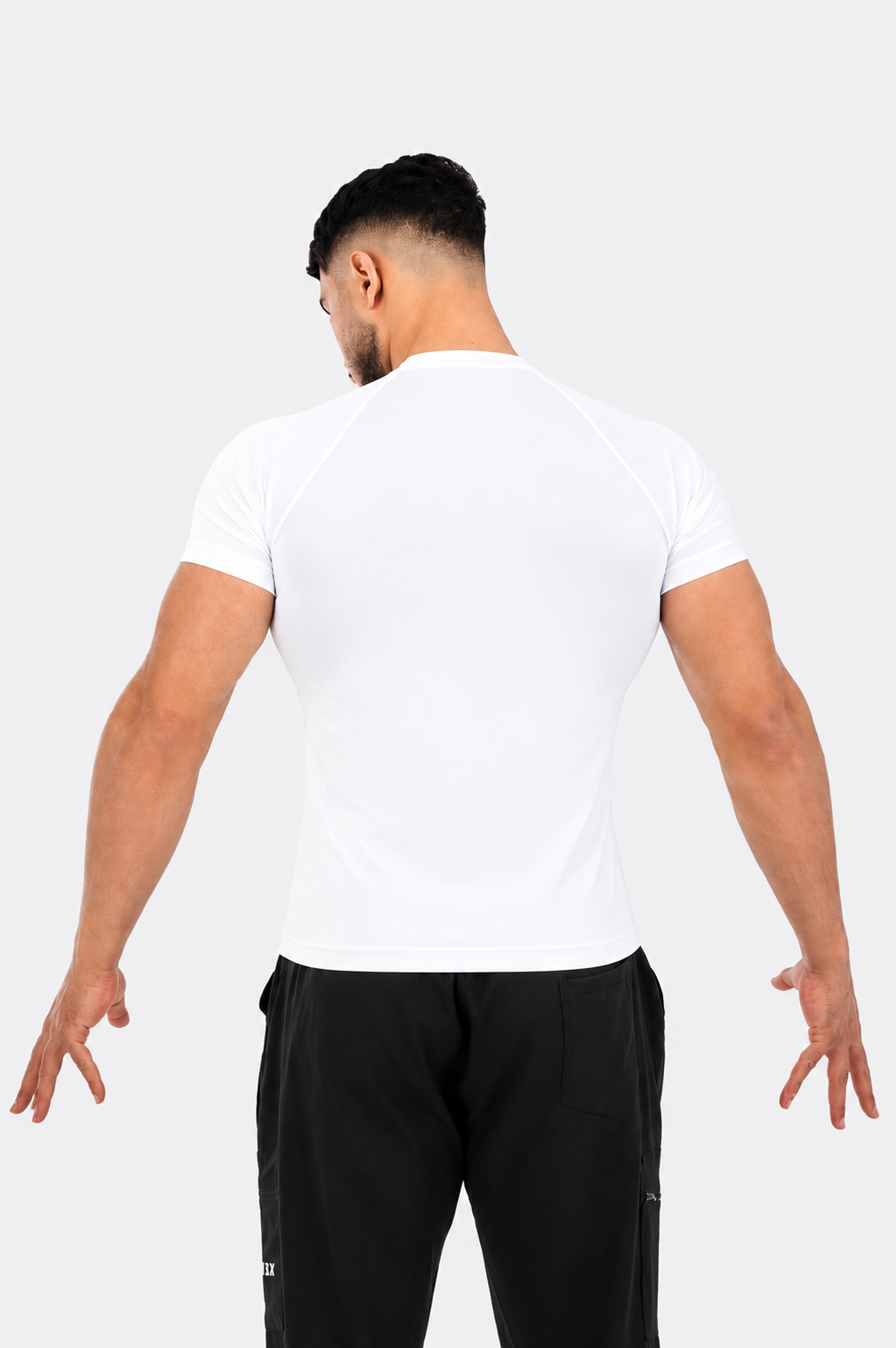 WHITE ANUBIX COMPRESSION shirt
