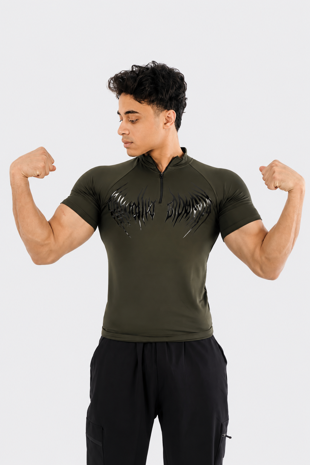 VORTEX HALF ZIP UP SHORT SLEEVE COMPRESSION