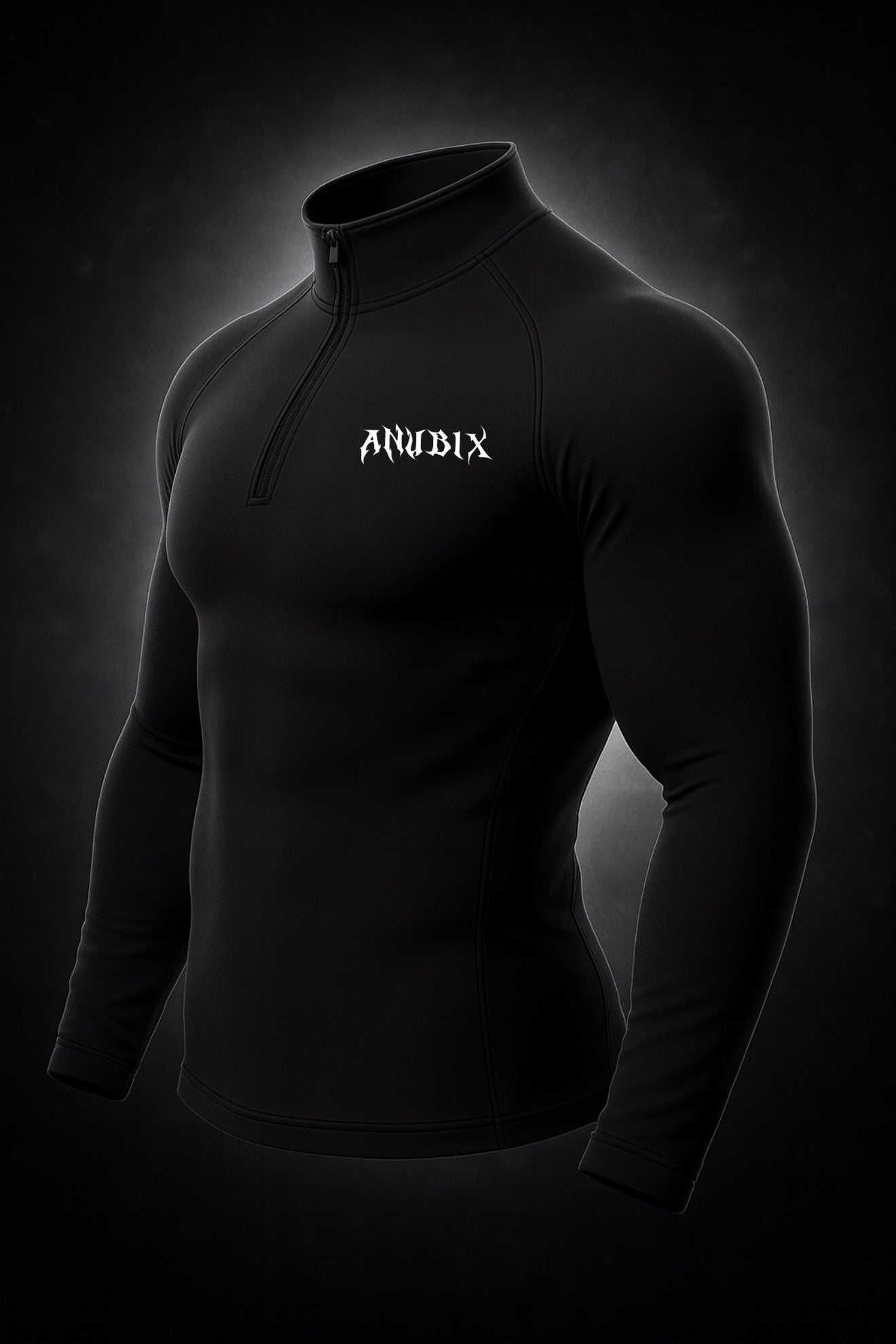 BASIC HALF ZIP UP LONG SLEEVE COMPRESSION