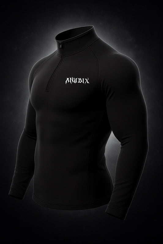 BASIC HALF ZIP UP LONG SLEEVE COMPRESSION