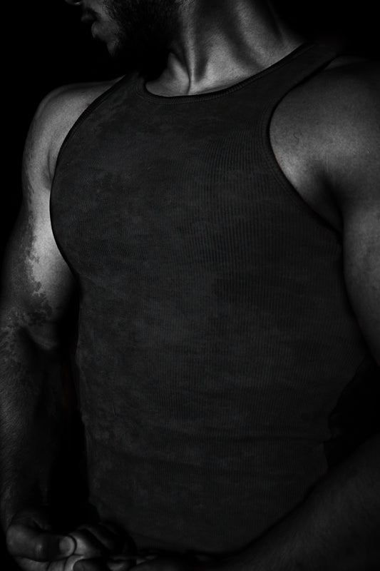 BASIC WASHED GRAY TANK TOP