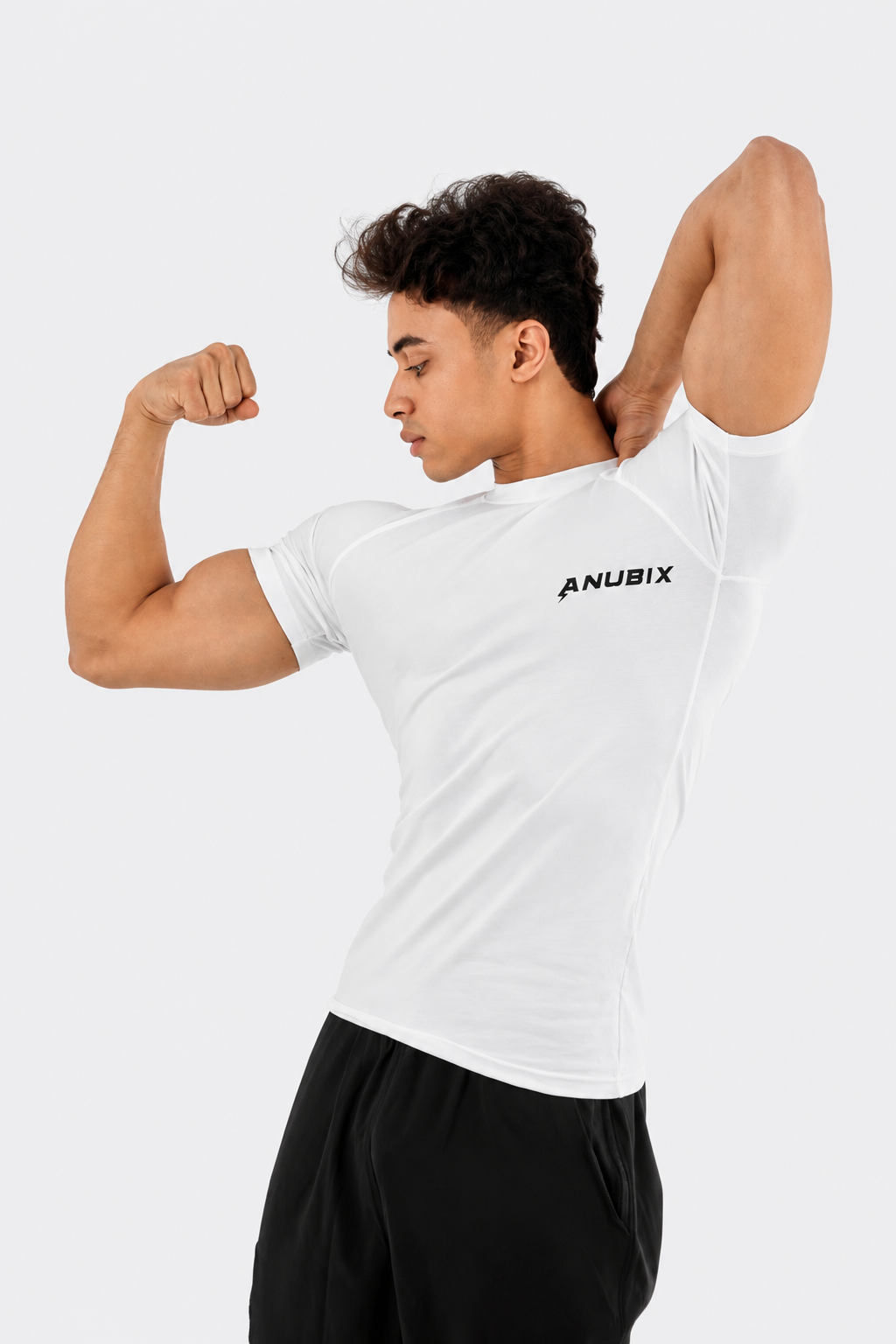 ANUBIX WHITE BASIC COTTON COMPRESSION