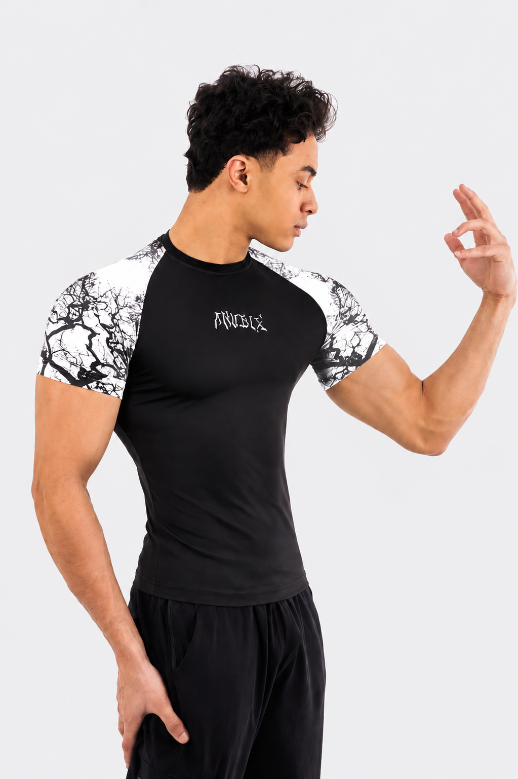WHITE VEINS Compression Shirt