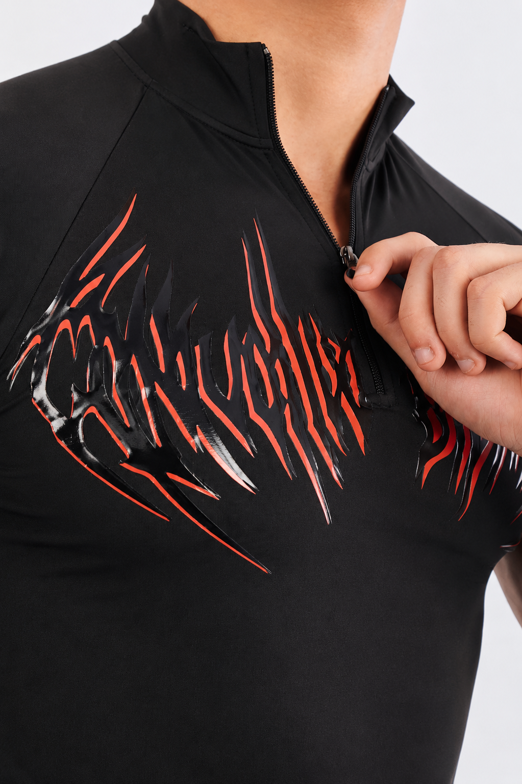 VORTEX HALF ZIP UP SHORT SLEEVE COMPRESSION