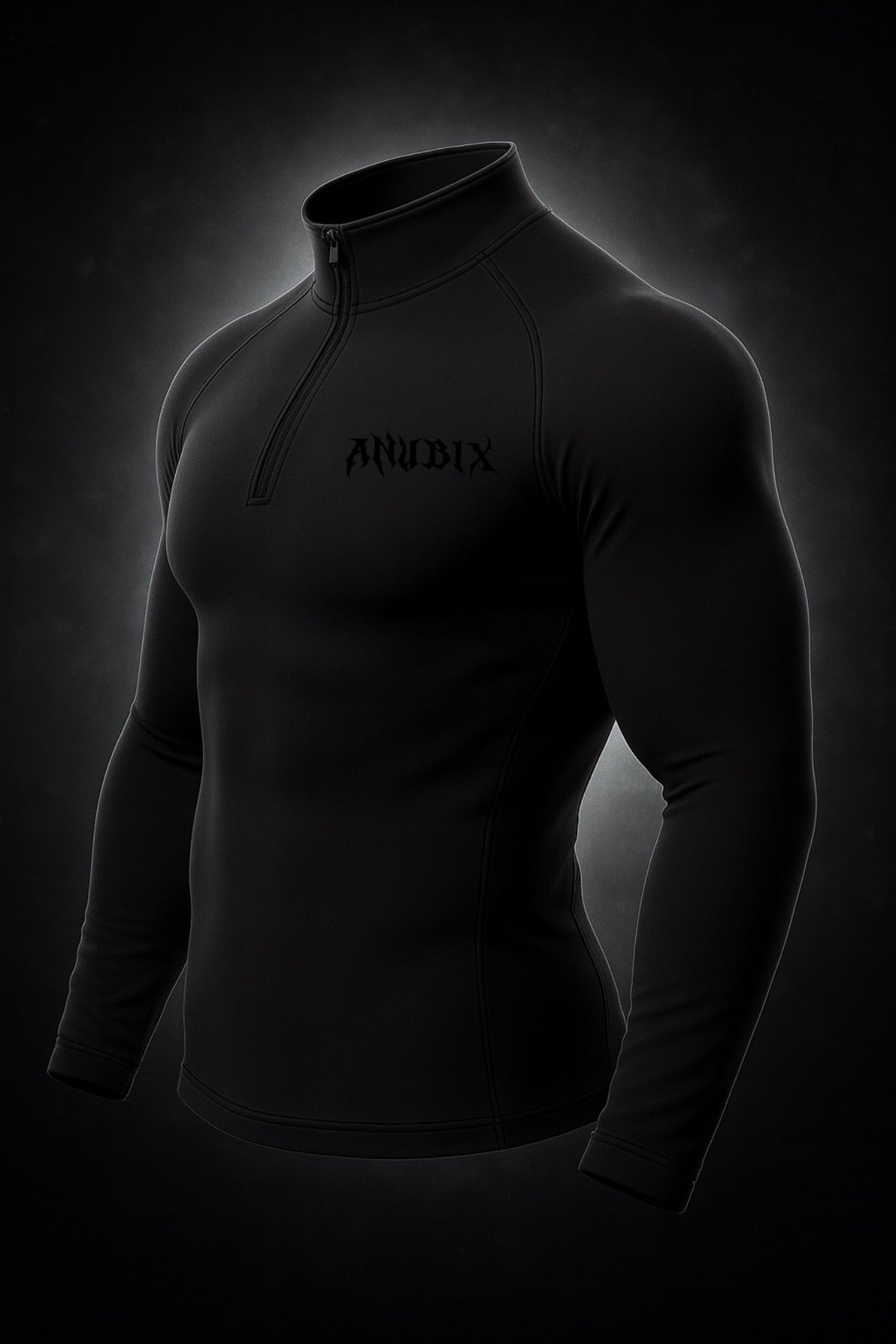 BASIC HALF ZIP UP LONG SLEEVE COMPRESSION