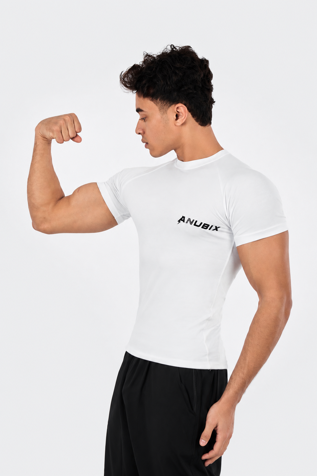 ANUBIX WHITE BASIC COTTON COMPRESSION