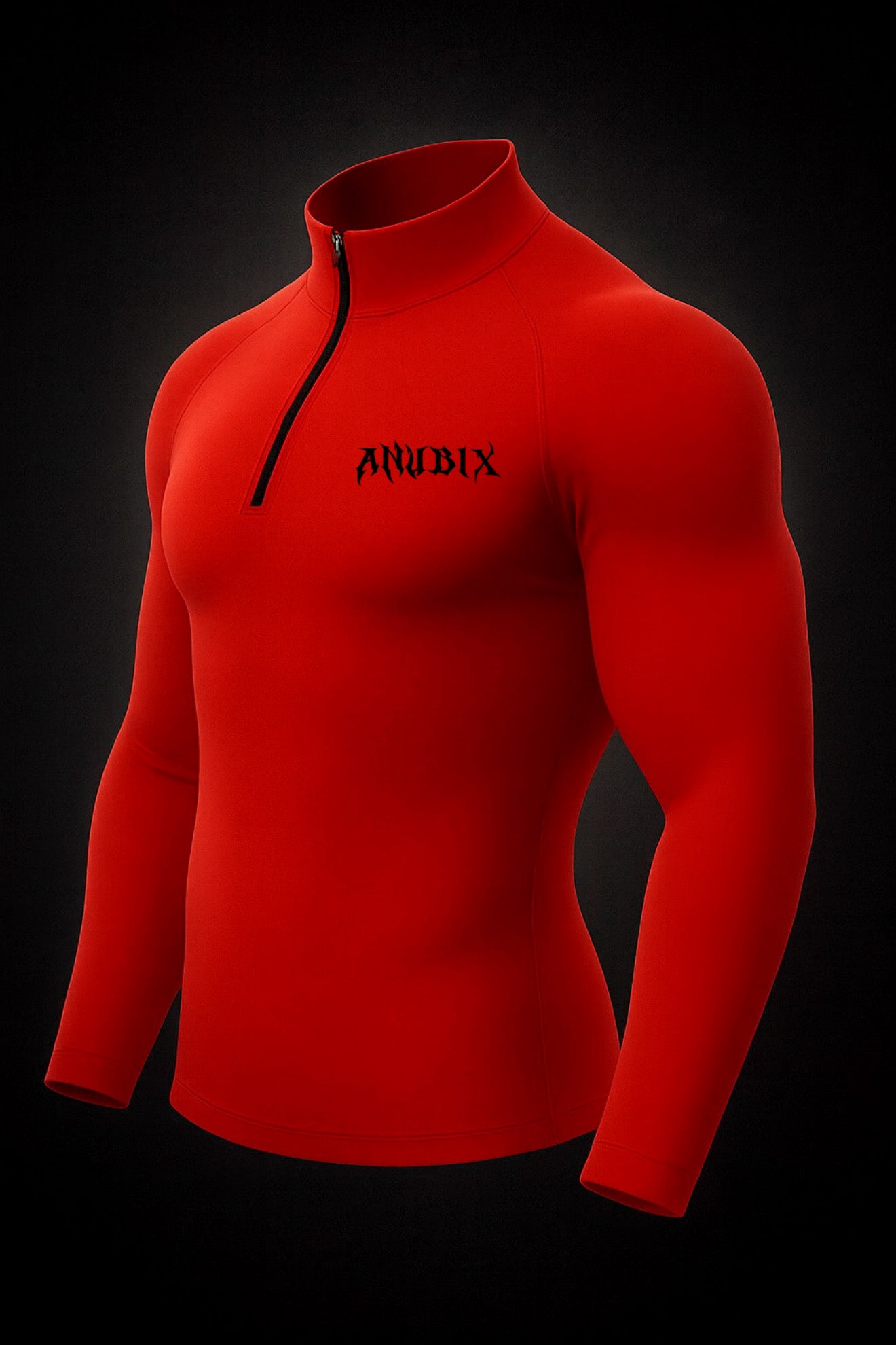 BASIC HALF ZIP UP LONG SLEEVE COMPRESSION