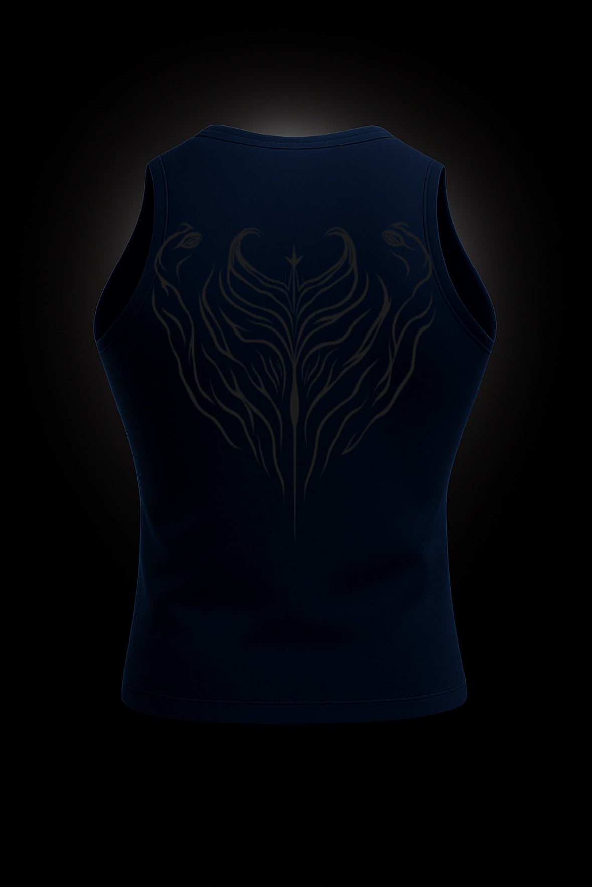SLEEVELESS DARK SEA COMPRESSION