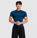 PETROL BLUE SHORT SLEEVE BASIC COMPRESSION