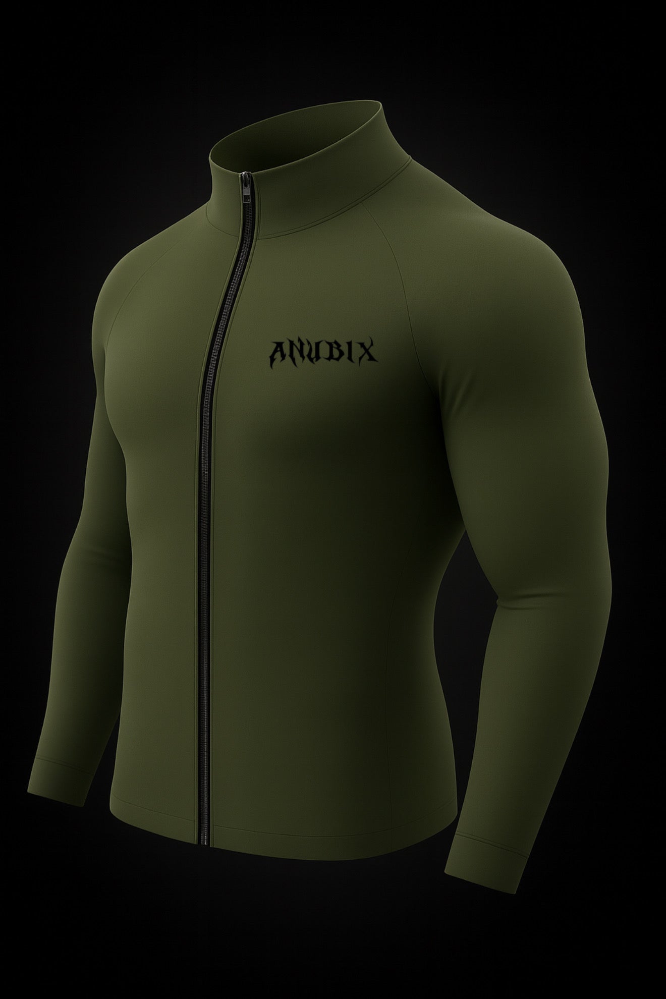 ANUBIX Complete-Zip Up Long Sleeve Compression