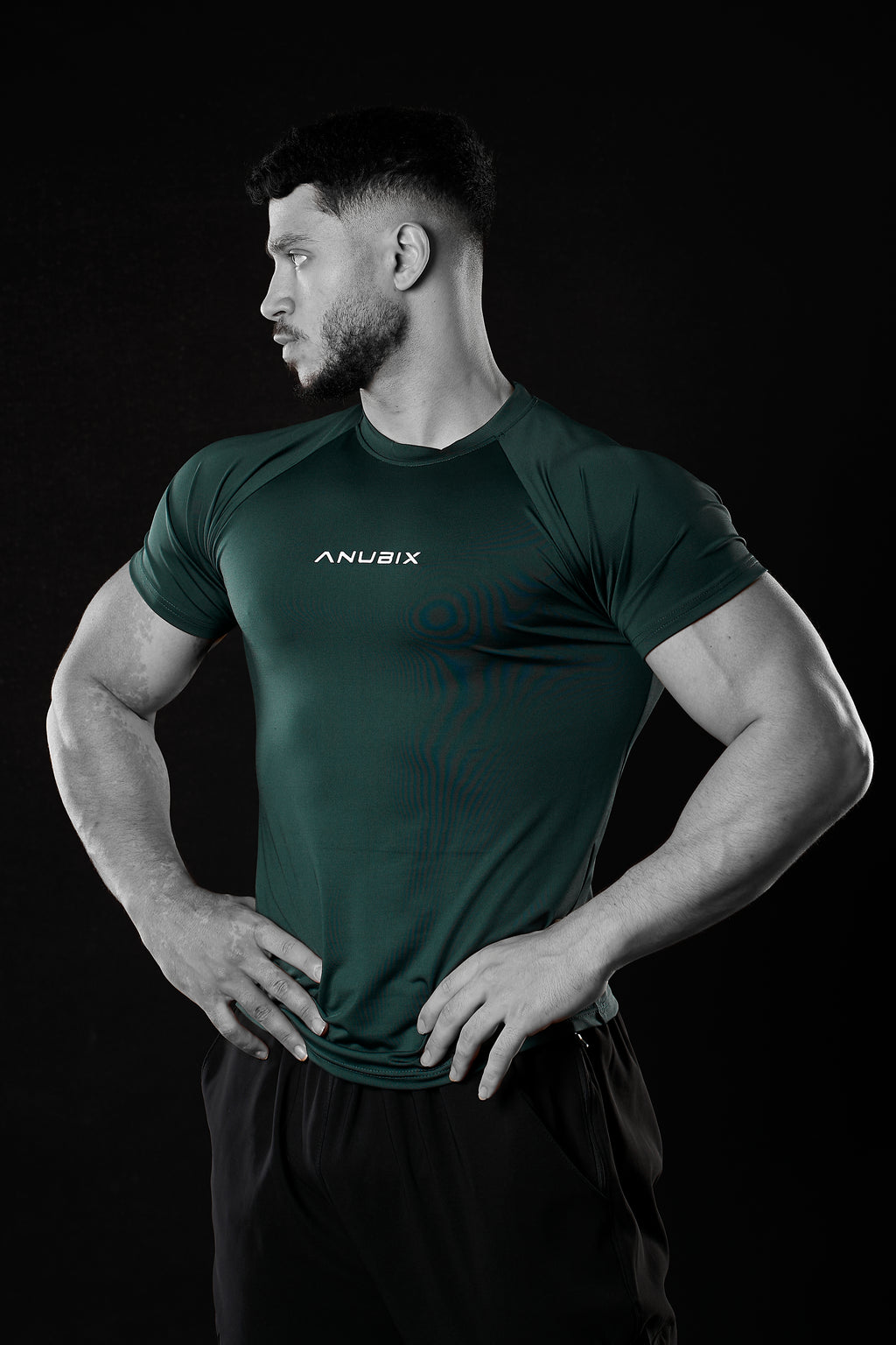 GREEN BASIC SHORT SLEEVE COMPRESSION