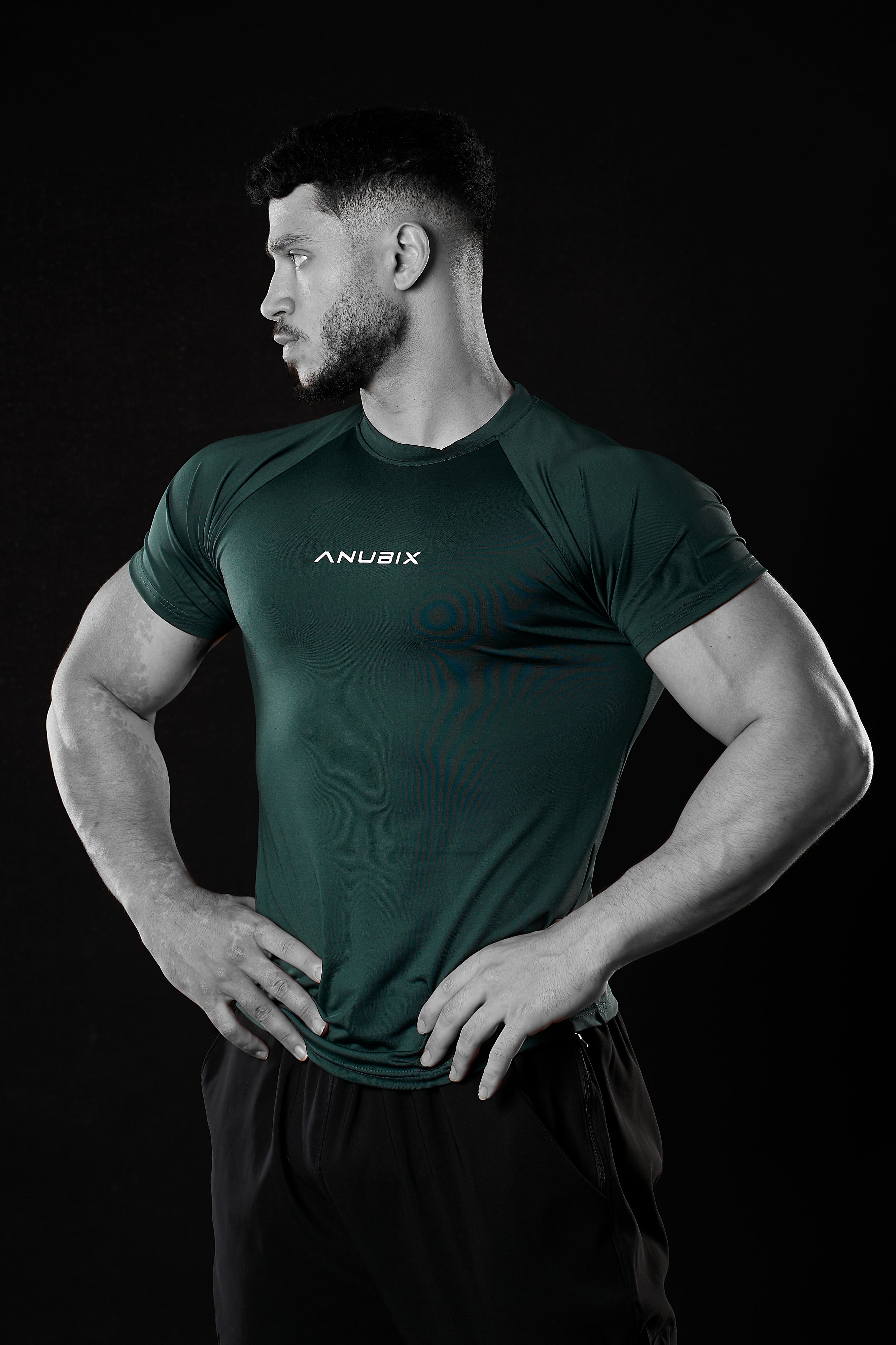 GREEN BASIC SHORT SLEEVE COMPRESSION