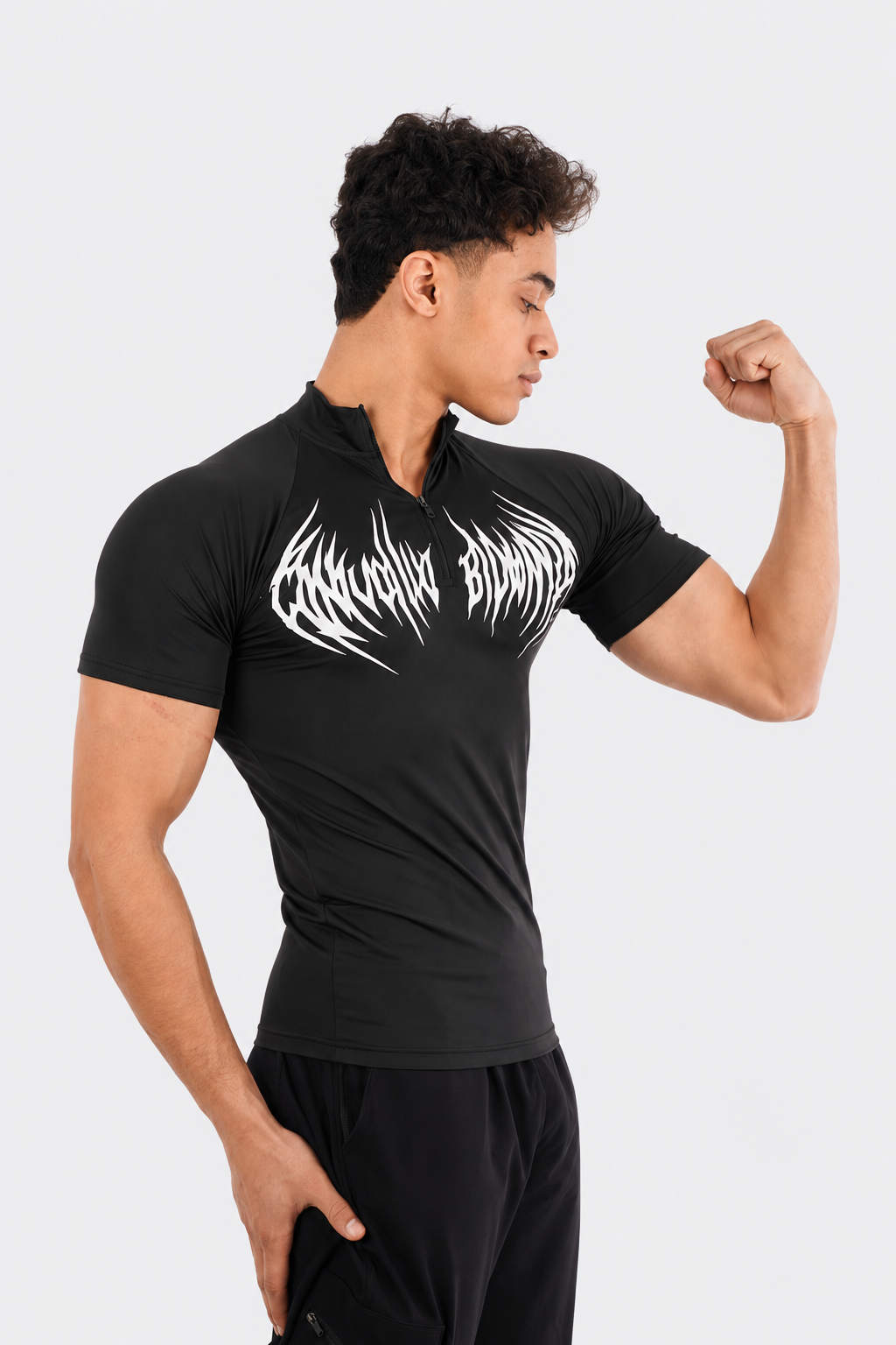 VORTEX HALF ZIP UP SHORT SLEEVE COMPRESSION