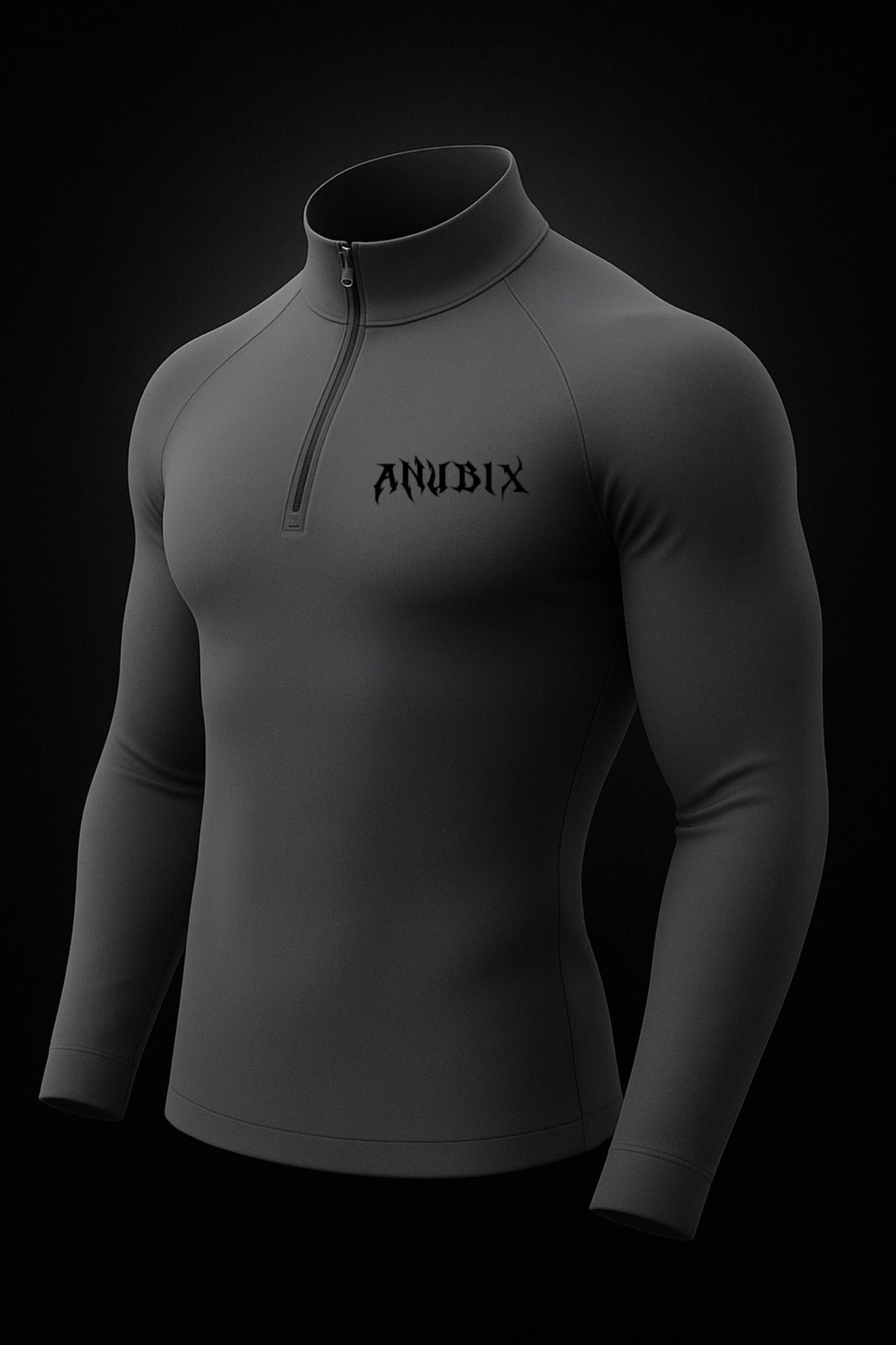 BASIC HALF ZIP UP LONG SLEEVE COMPRESSION