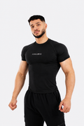 BLACK BASIC SHORT SLEEVE COMPRESSION