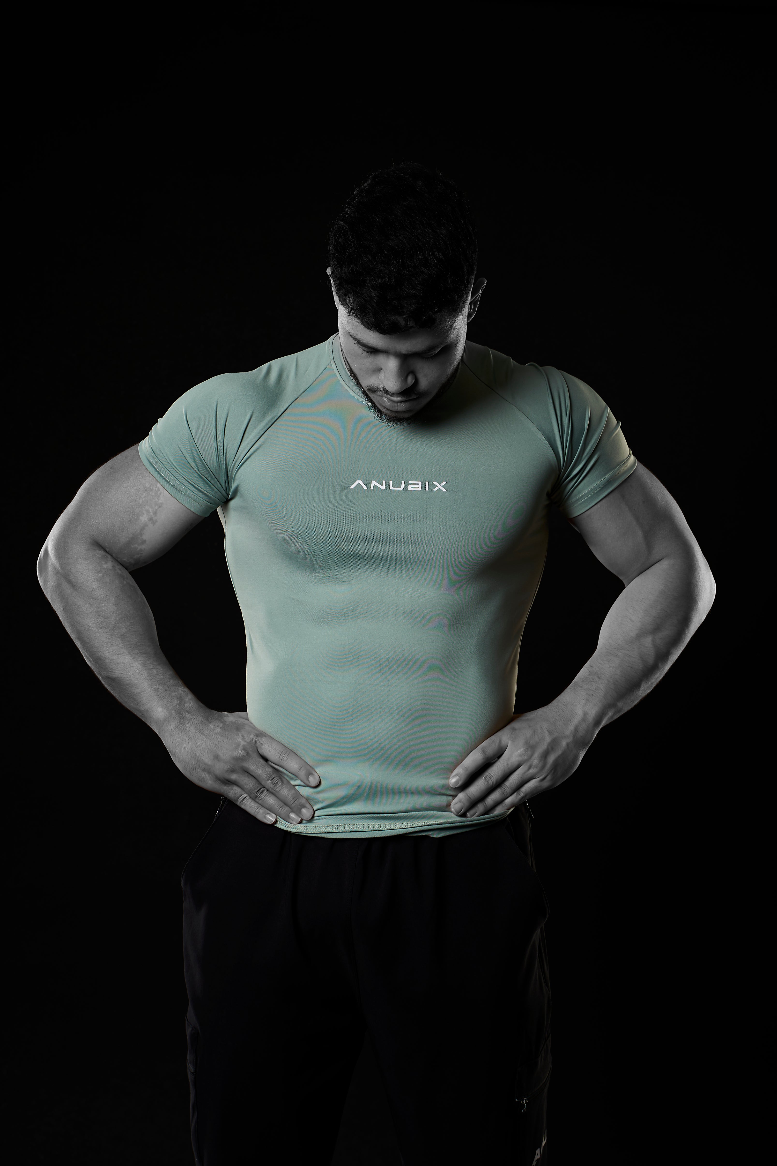 MINT GREEN BASIC SHORT SLEEVE COMPRESSION