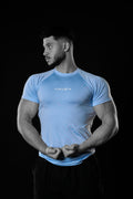 BABY BLUE SHORT SLEEVE COMPRESSION