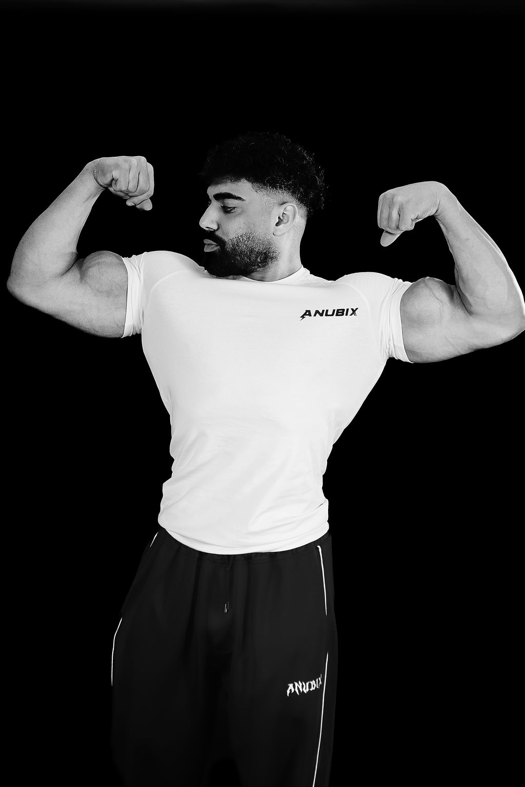 ANUBIX WHITE BASIC COTTON COMPRESSION