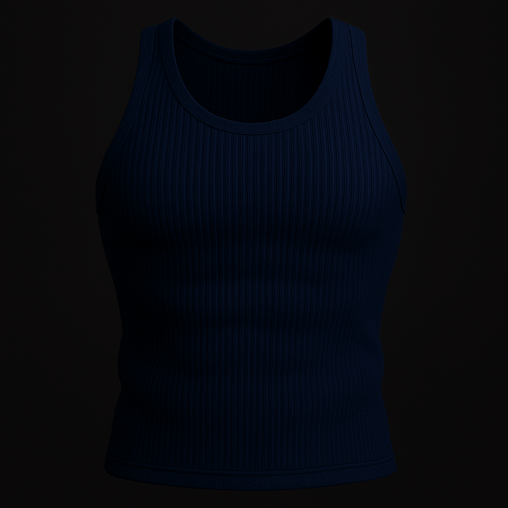 DARK BLUE BASIC TANK TOP