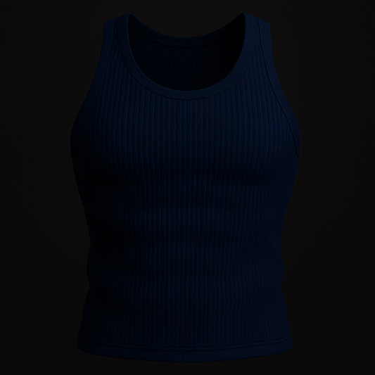 DARK BLUE BASIC TANK TOP