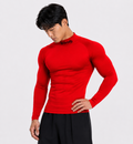 RED NECKED ANUBIX LONG SLEEVE COMPRESSION