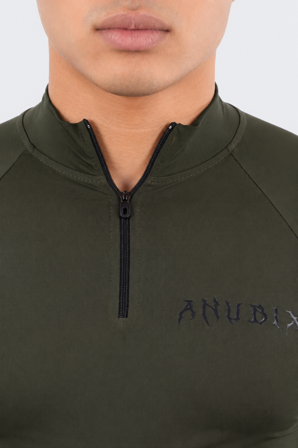 BASIC HALF ZIP UP SHORT SLEEVE COMPRESSION