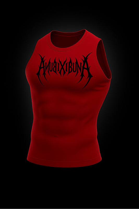 SLEEVELESS RED COMPRESSION