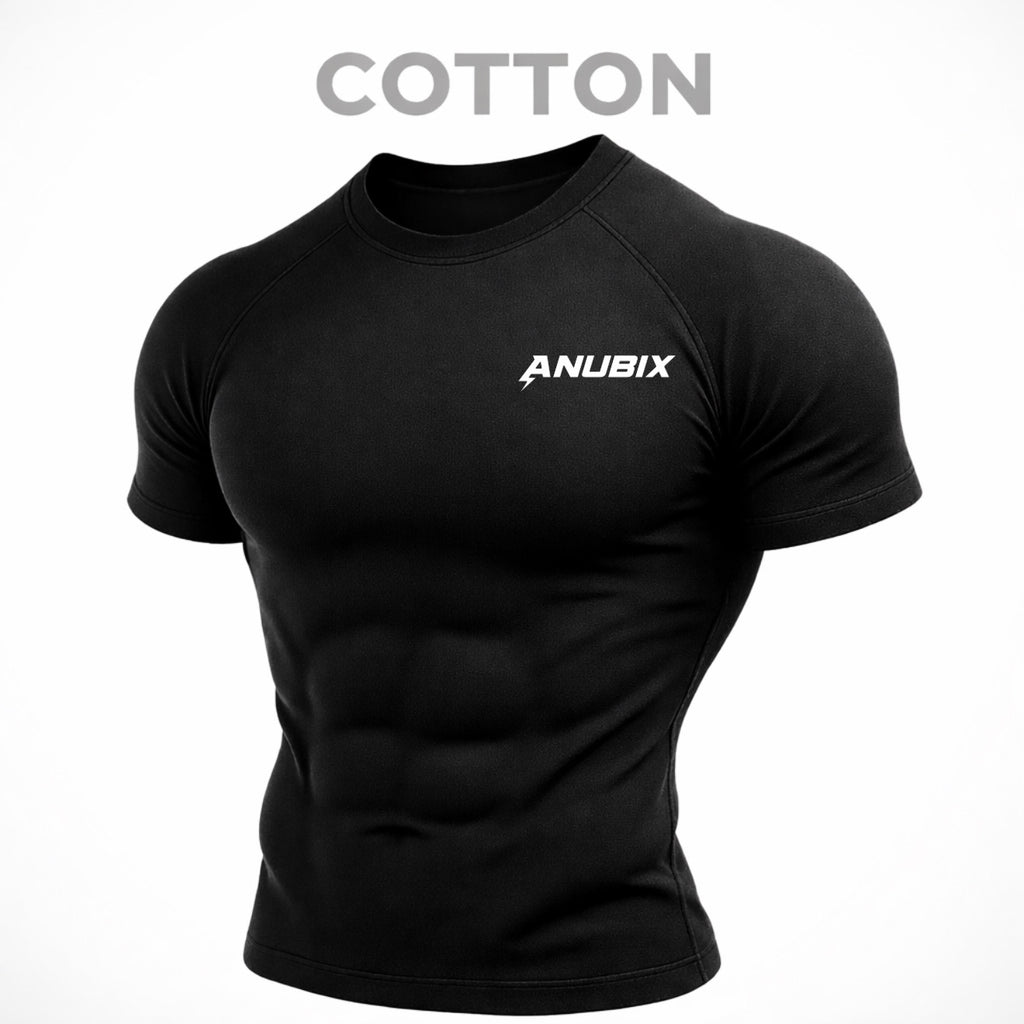 ANUBIX BLACK BASIC COTTON COMPRESSION