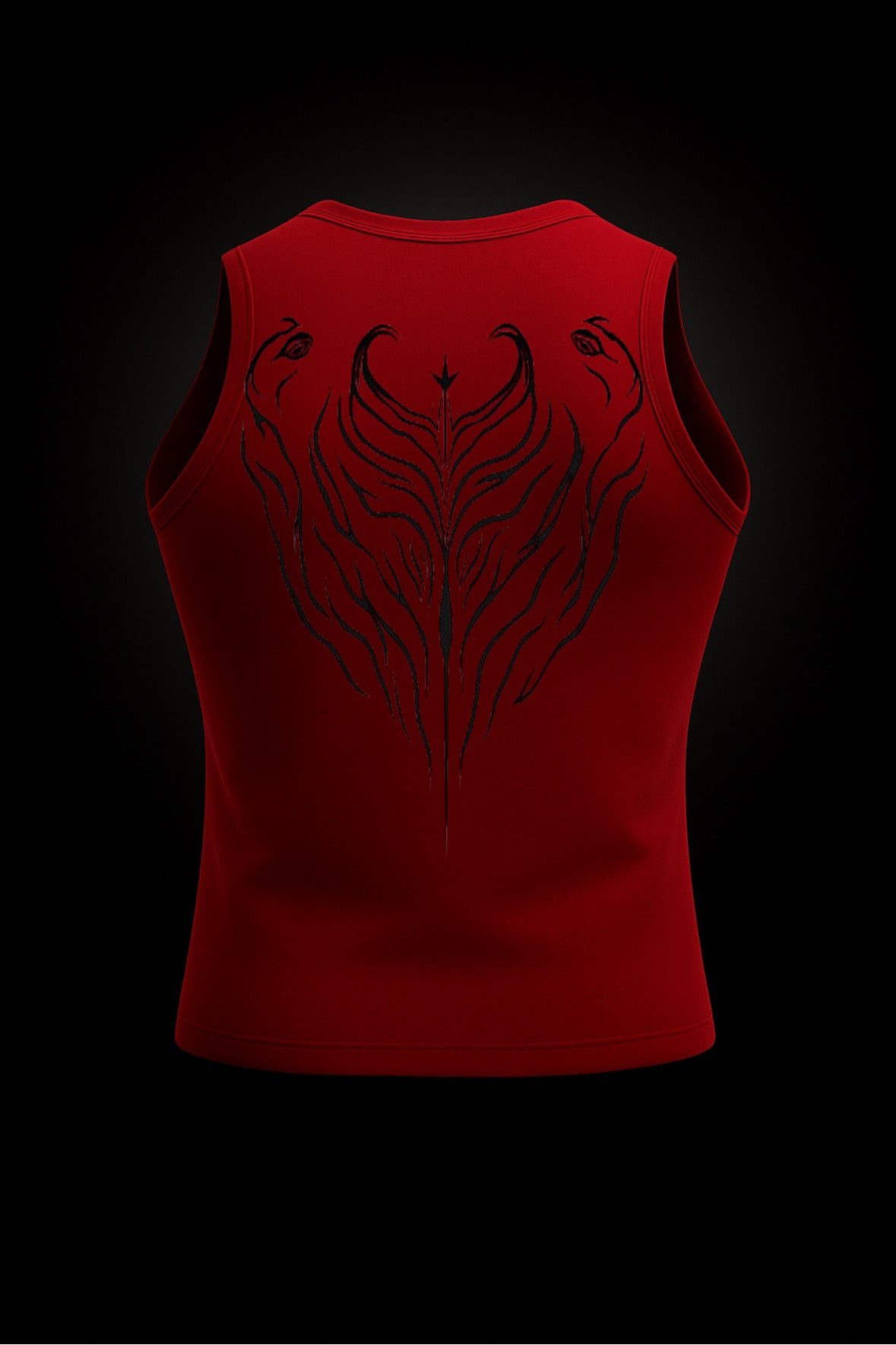 SLEEVELESS RED COMPRESSION