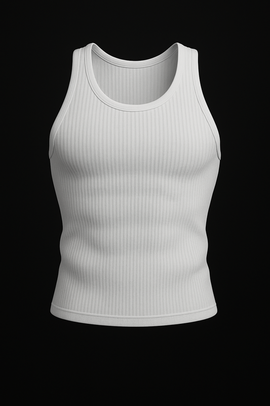 WHITE BASIC TANK TOP