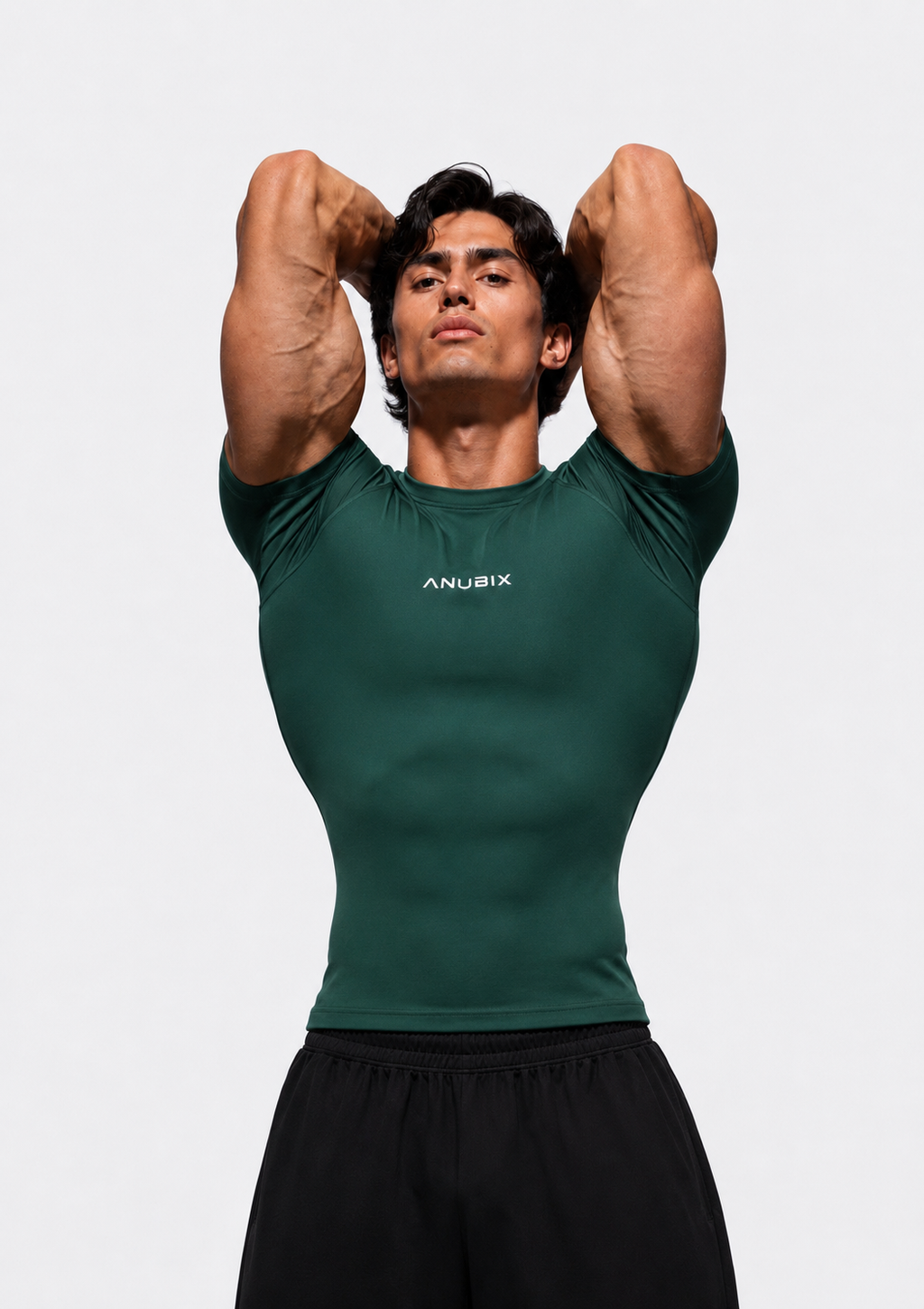 GREEN BASIC SHORT SLEEVE COMPRESSION
