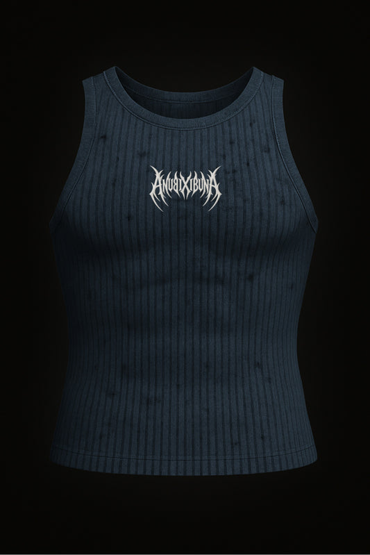 ADVANCED WASHED BLUE ANUBIX TANK TOP