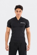 BASIC HALF ZIP UP SHORT SLEEVE COMPRESSION