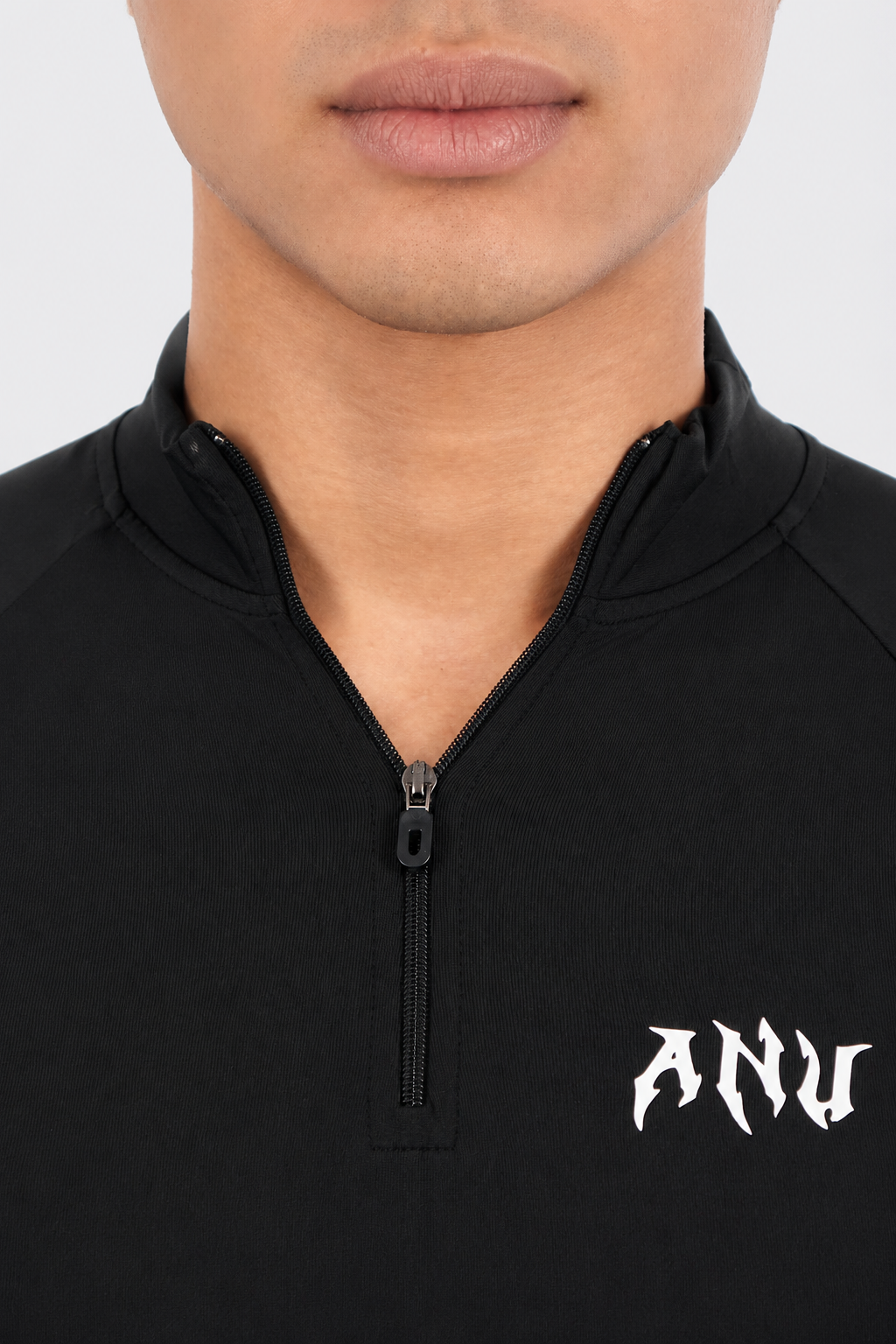 BASIC HALF ZIP UP SHORT SLEEVE COMPRESSION