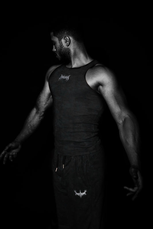 ADVANCED WASHED GRAY ANUBIX TANK TOP