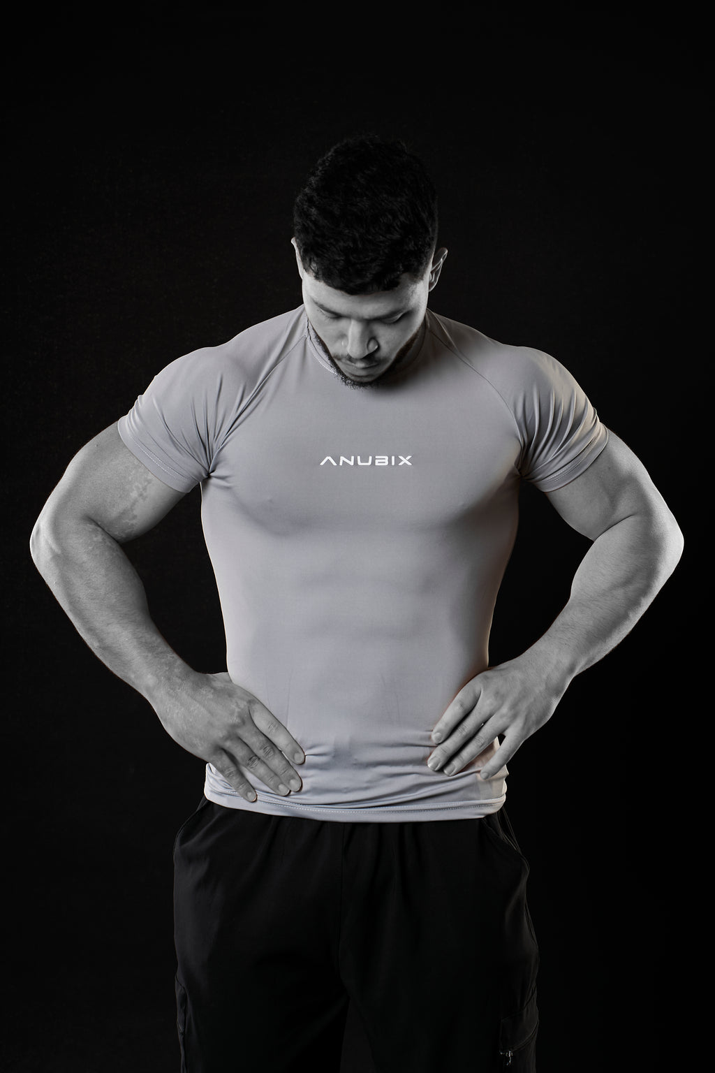 SILVER BASIC SHORT SLEEVE COMPRESSION