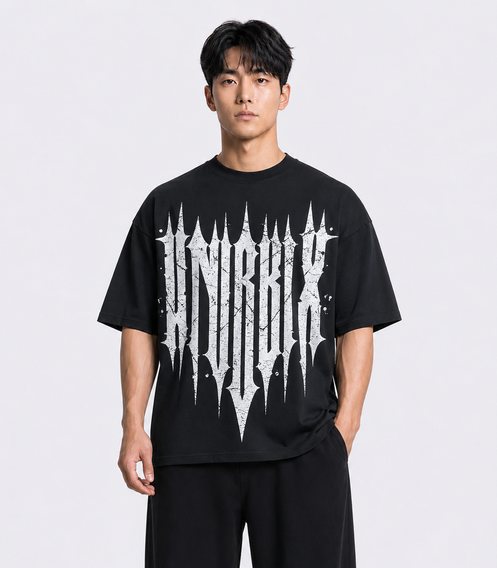 WHITE FRONT-BLACK BACK DOUBLE GOTHIC PUMP COVER