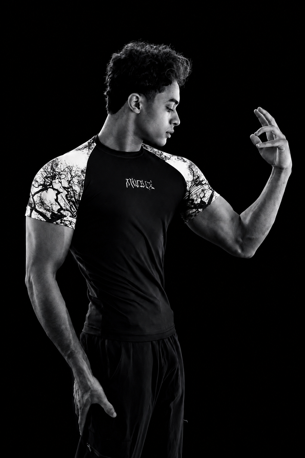 WHITE VEINS Compression Shirt