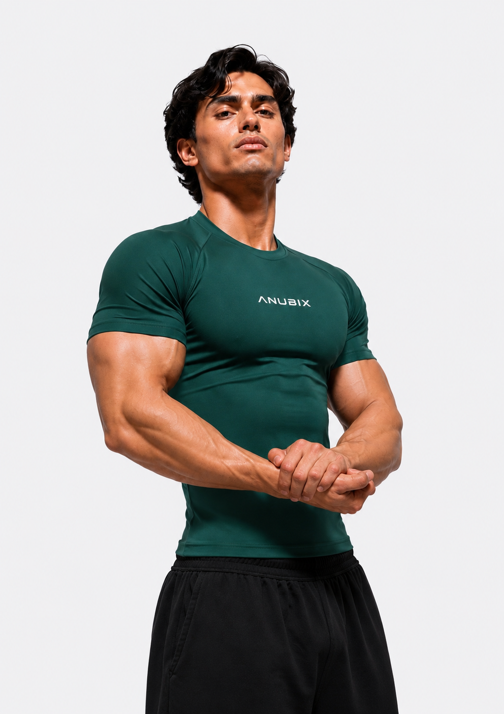 GREEN BASIC SHORT SLEEVE COMPRESSION