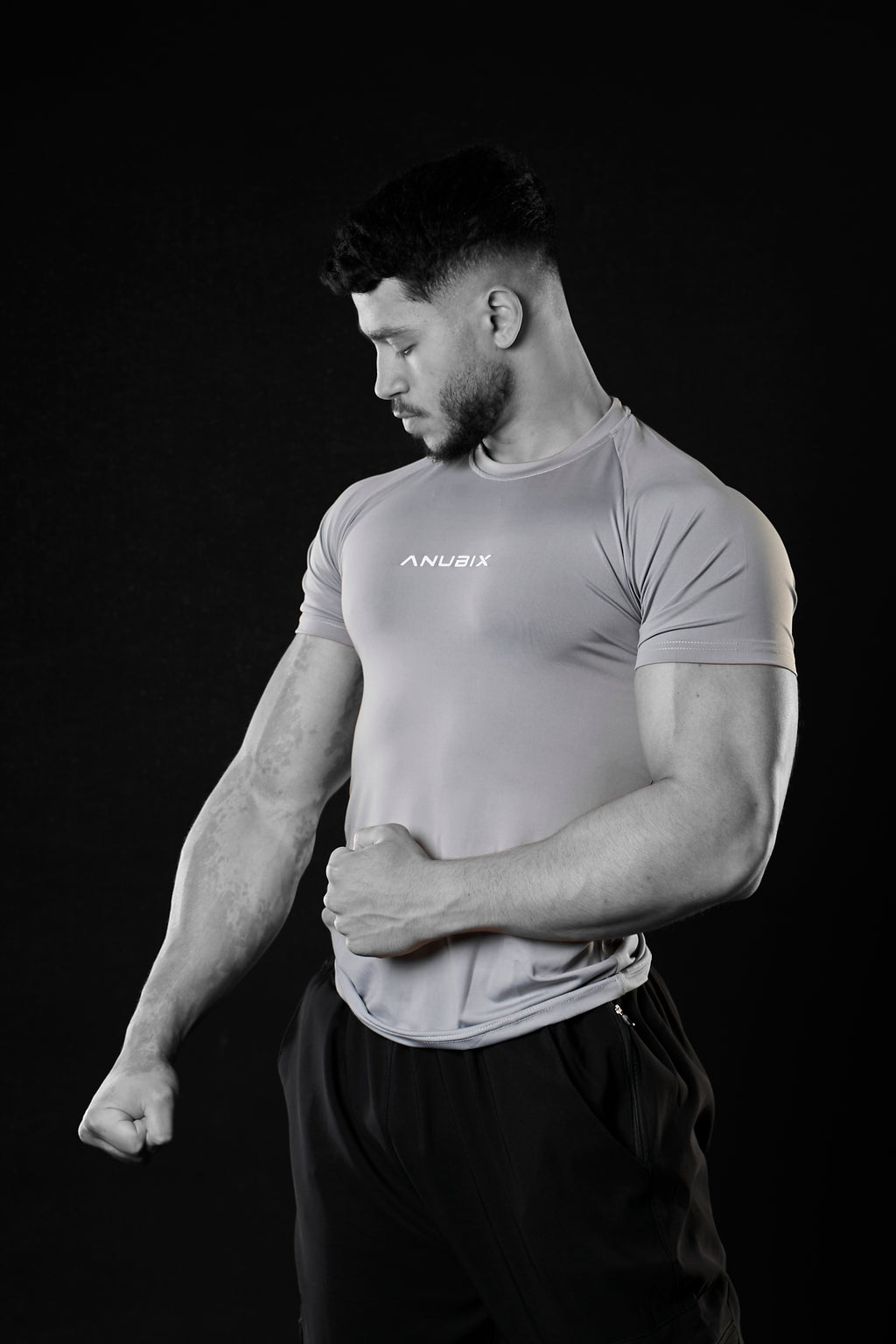 SILVER BASIC SHORT SLEEVE COMPRESSION