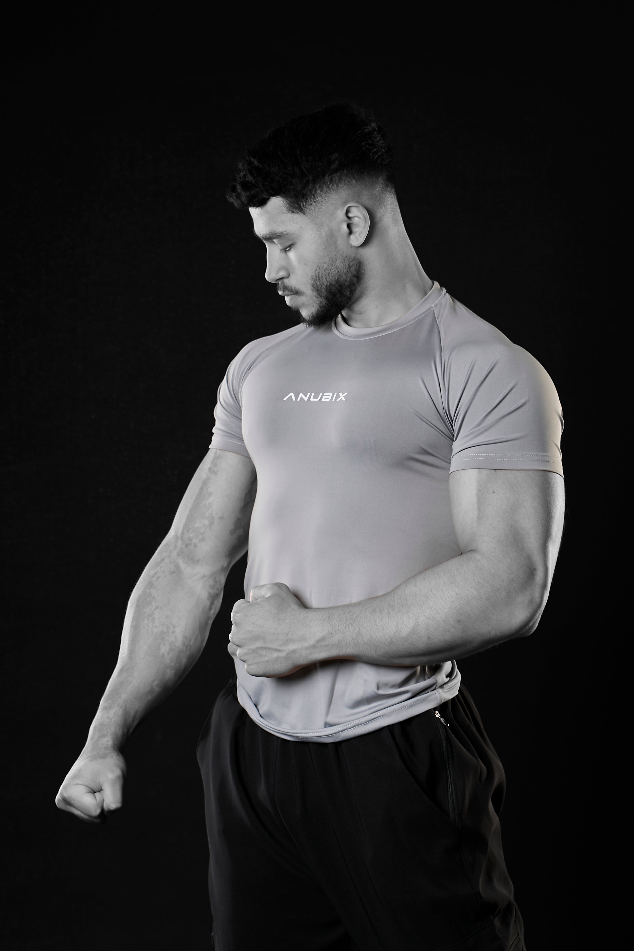 SILVER BASIC SHORT SLEEVE COMPRESSION