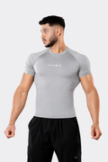 SILVER BASIC SHORT SLEEVE COMPRESSION